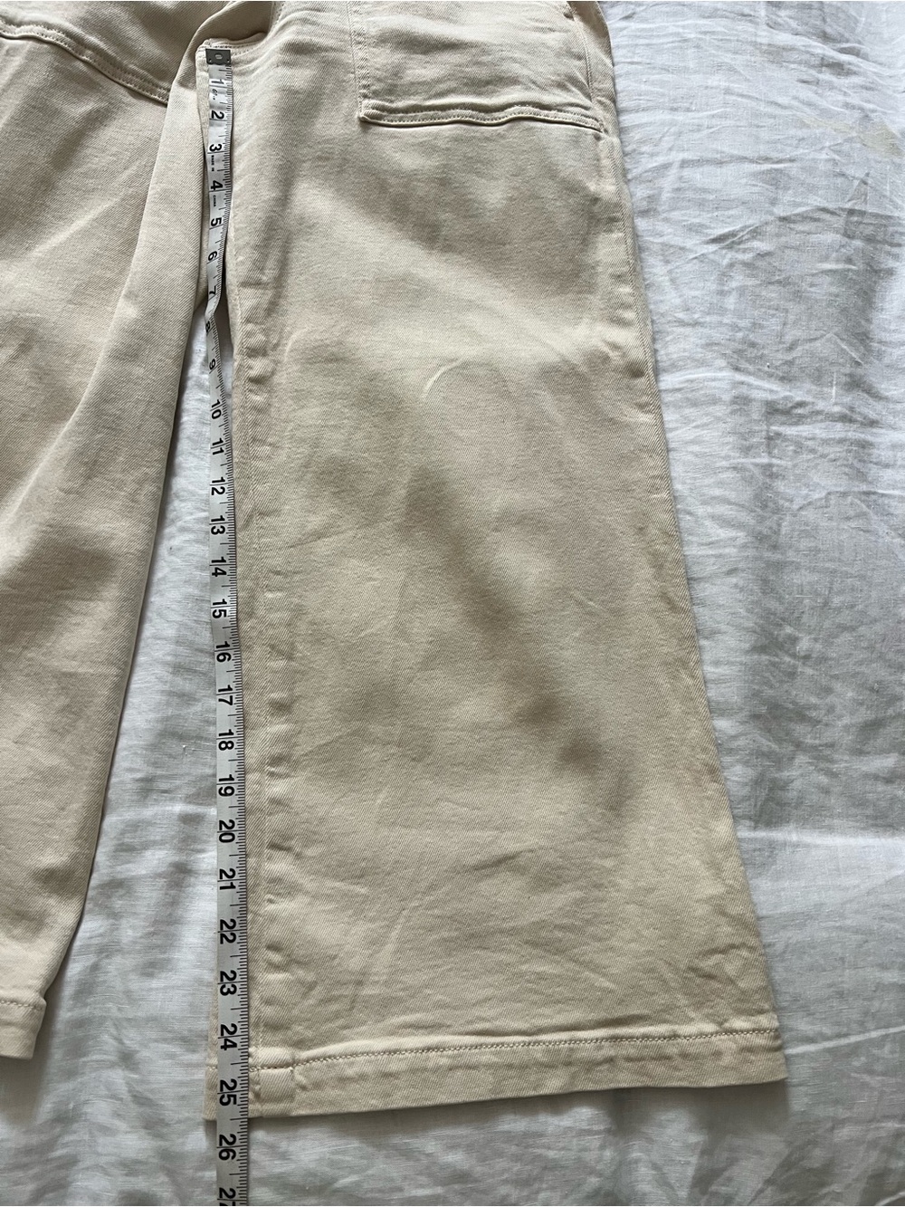 Pilcro High-Rise Wide Leg Pants in Natural - Picture 8 of 9